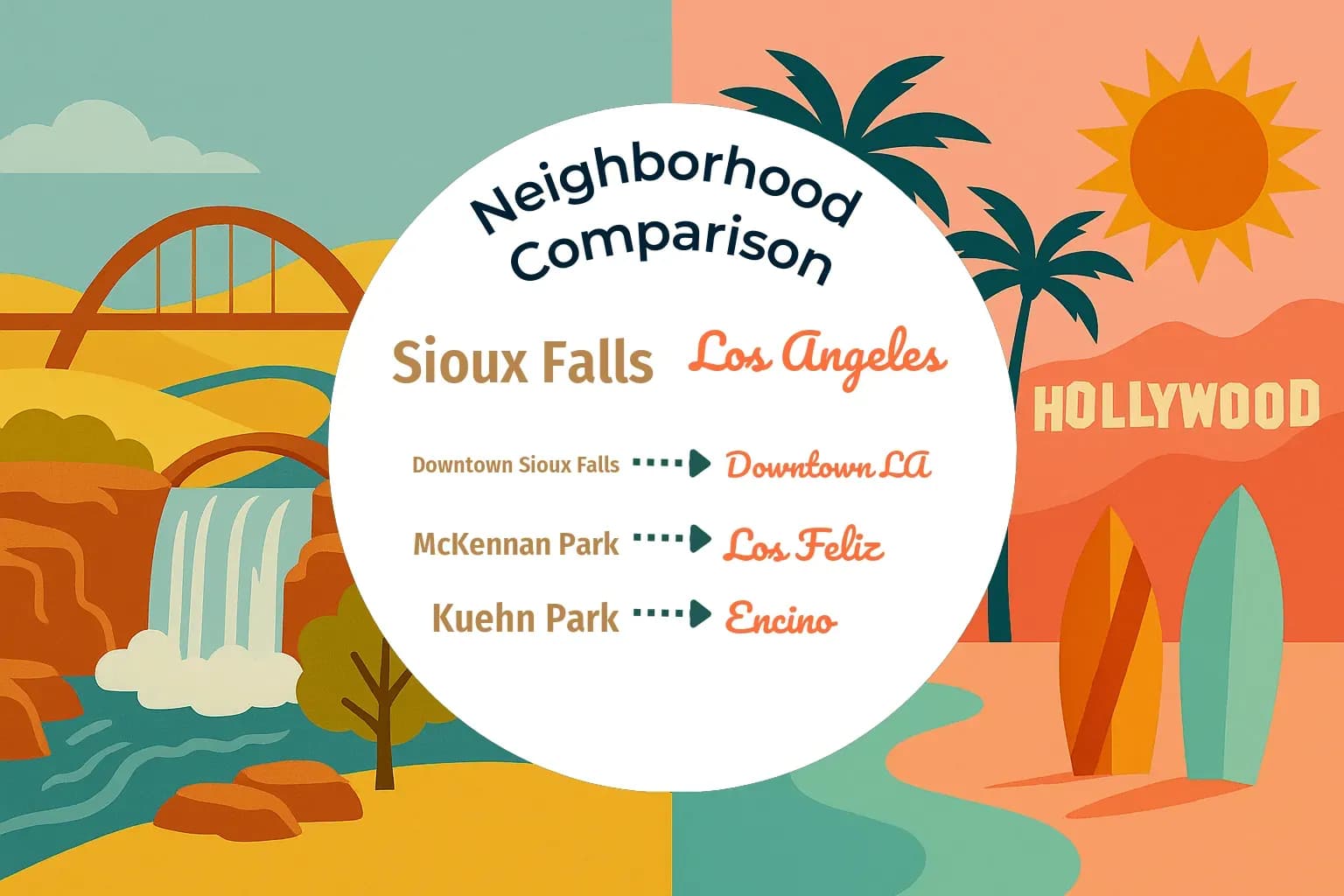 Sioux Falls vs Los Angeles Neighborhood Comparison