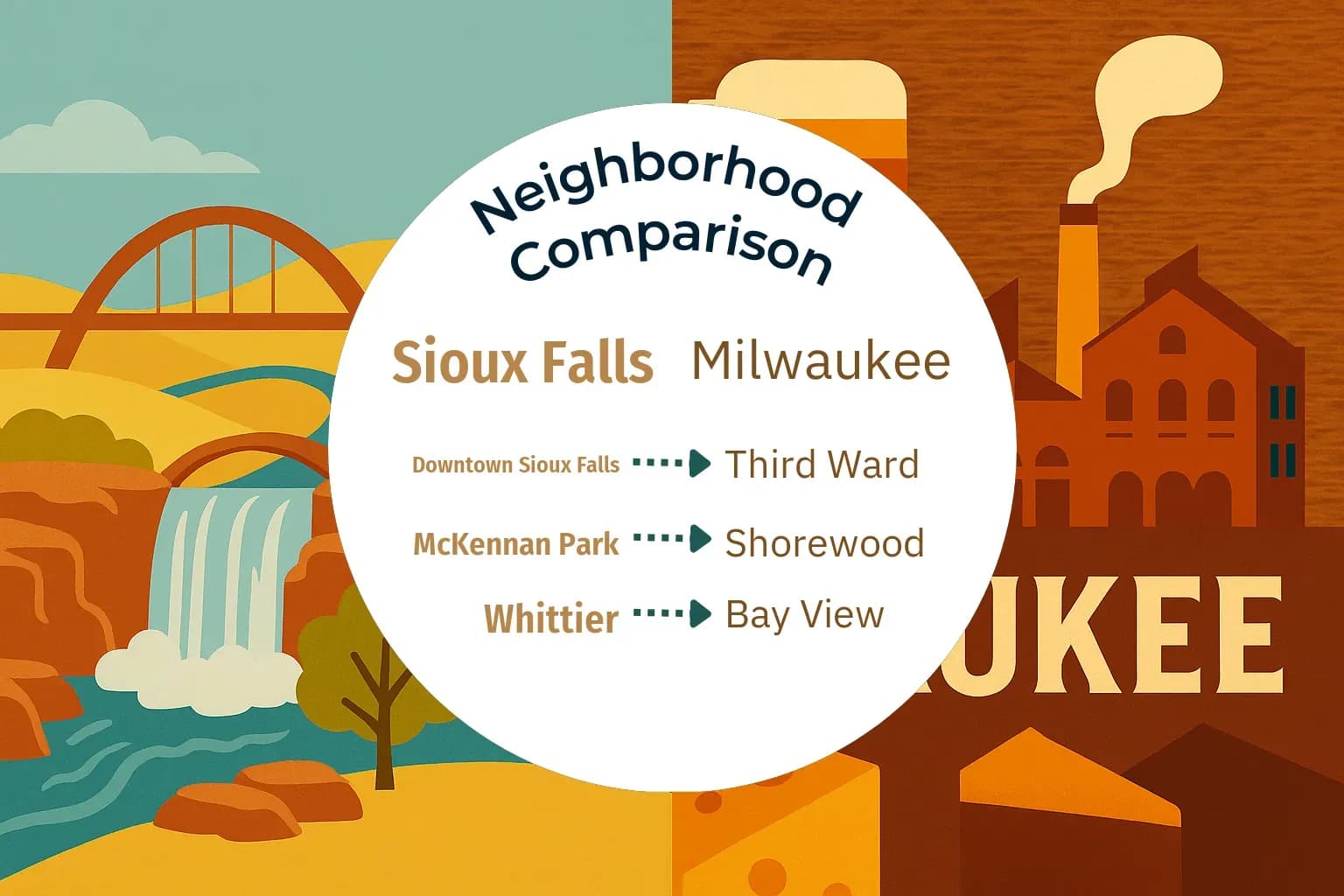 Sioux Falls vs Milwaukee Neighborhood Comparison