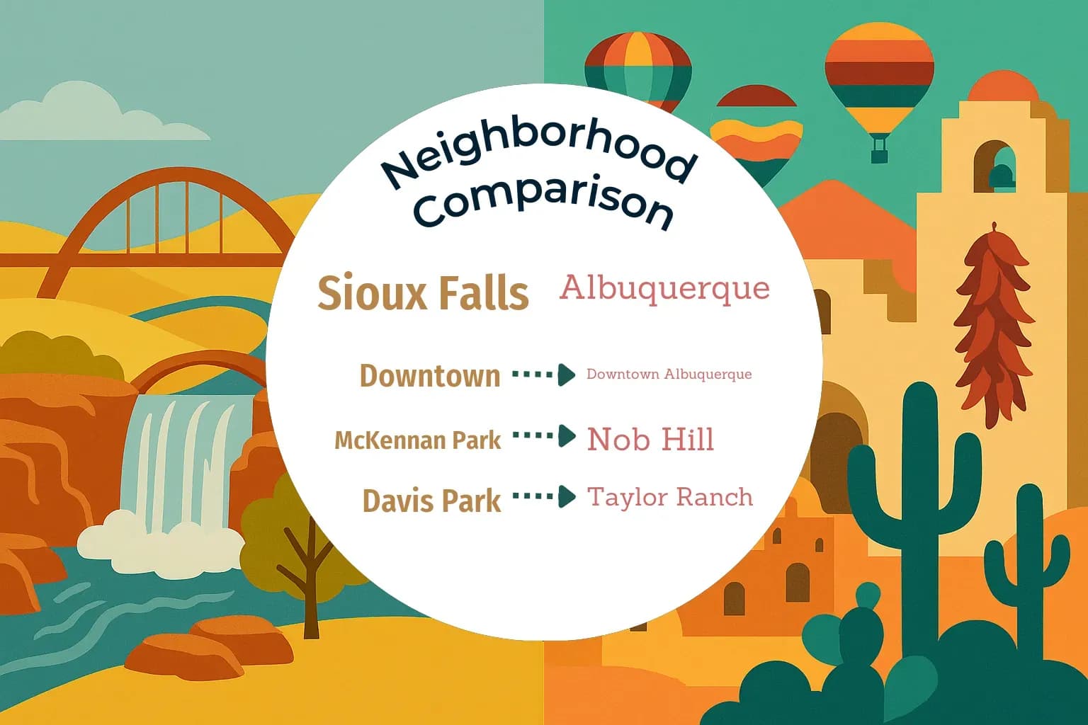 Sioux Falls vs Albuquerque Neighborhood Comparison