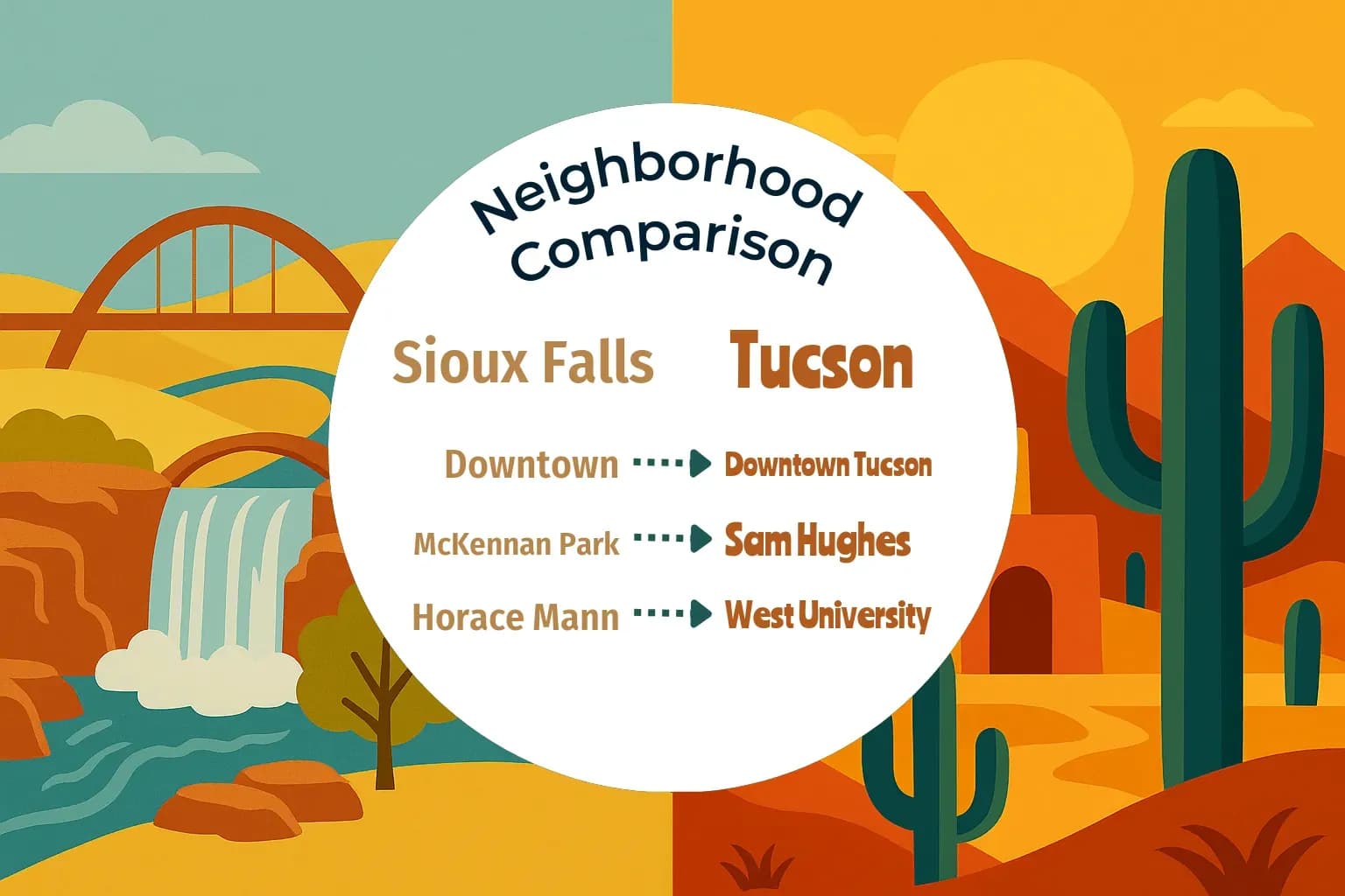 Sioux Falls vs Tucson Neighborhood Comparison