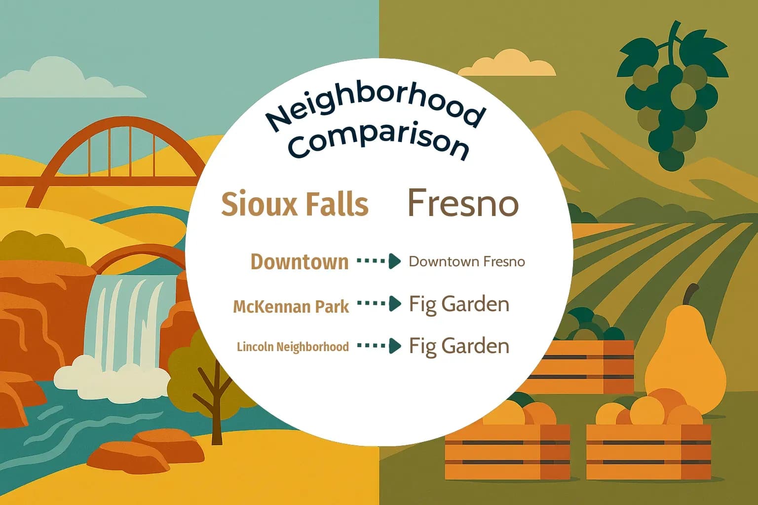 Sioux Falls vs Fresno Neighborhood Comparison