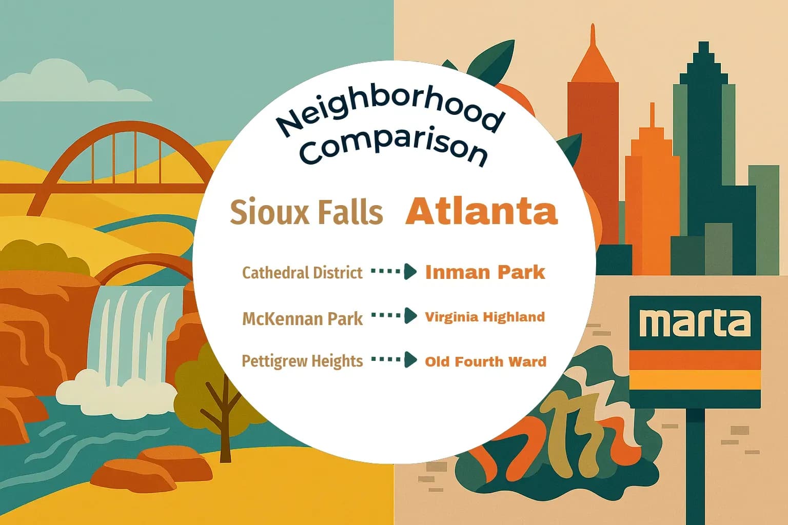 Sioux Falls vs Atlanta Neighborhood Comparison