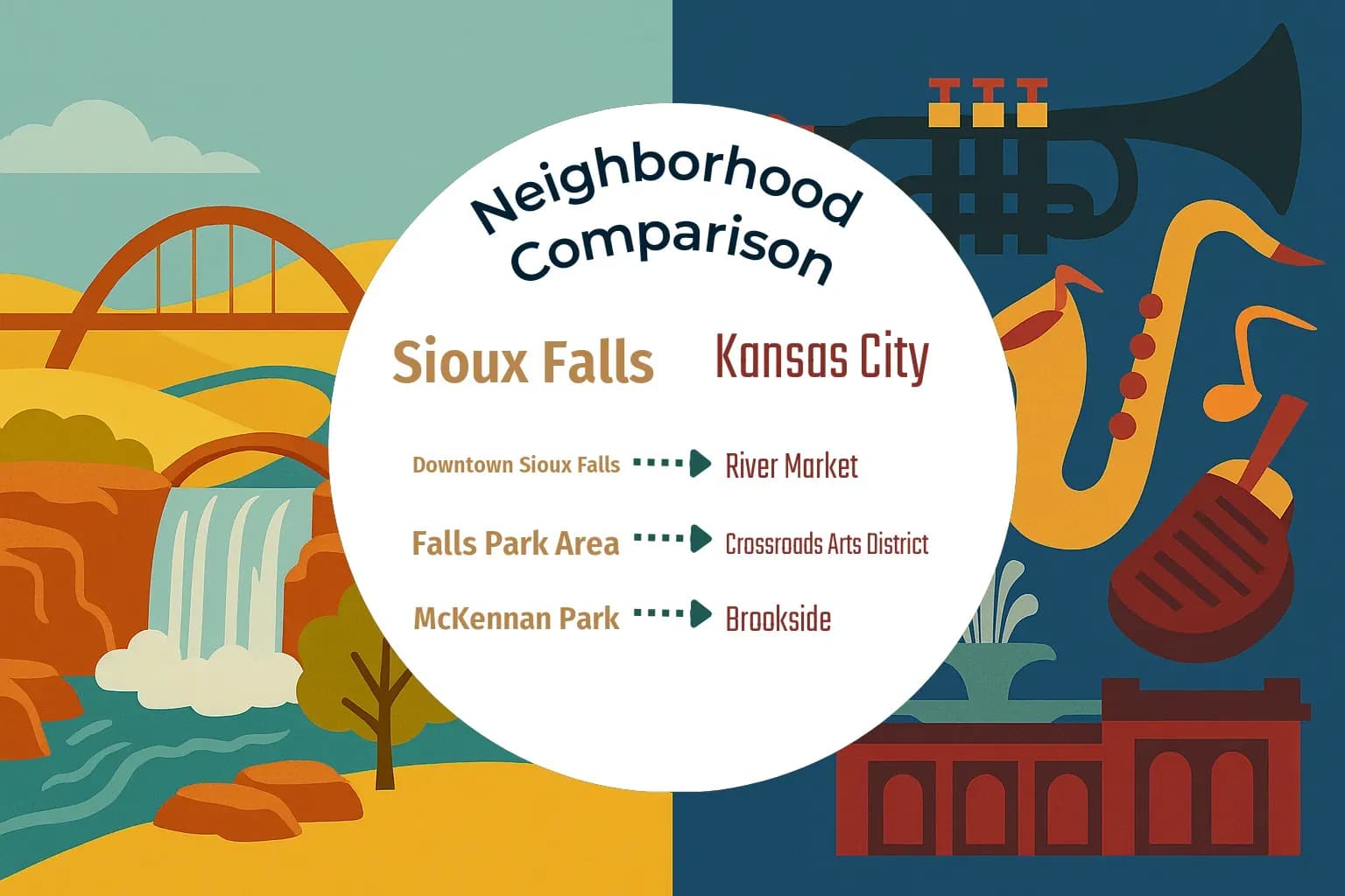 Sioux Falls vs Kansas City Neighborhood Comparison