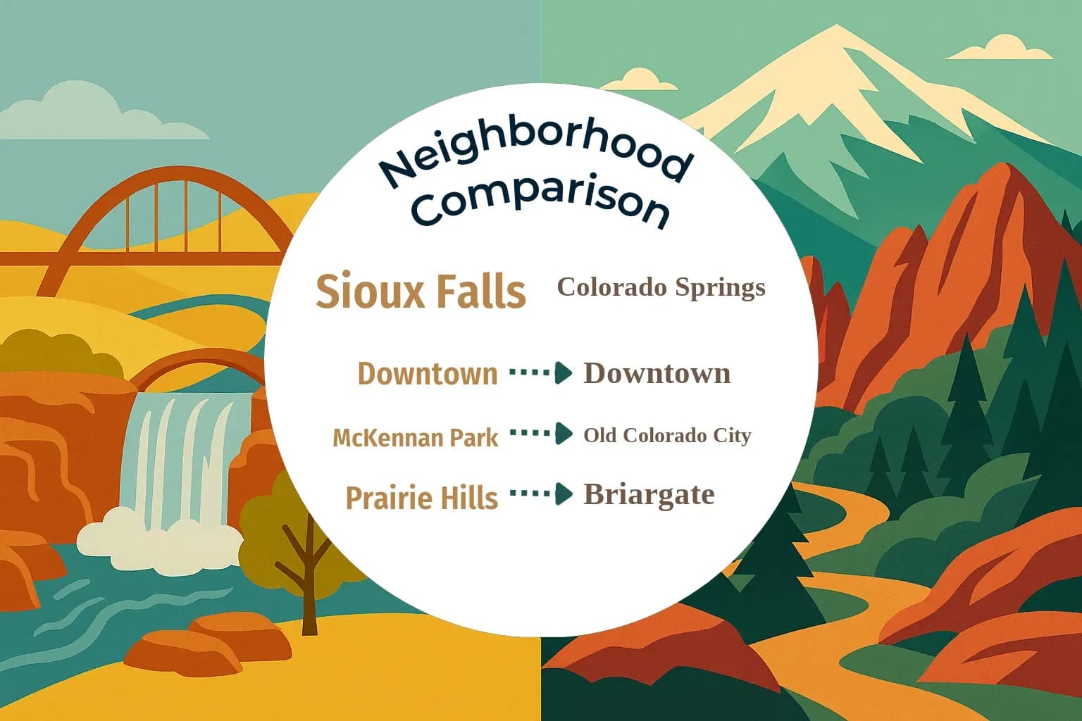 Sioux Falls vs Colorado Springs Neighborhood Comparison