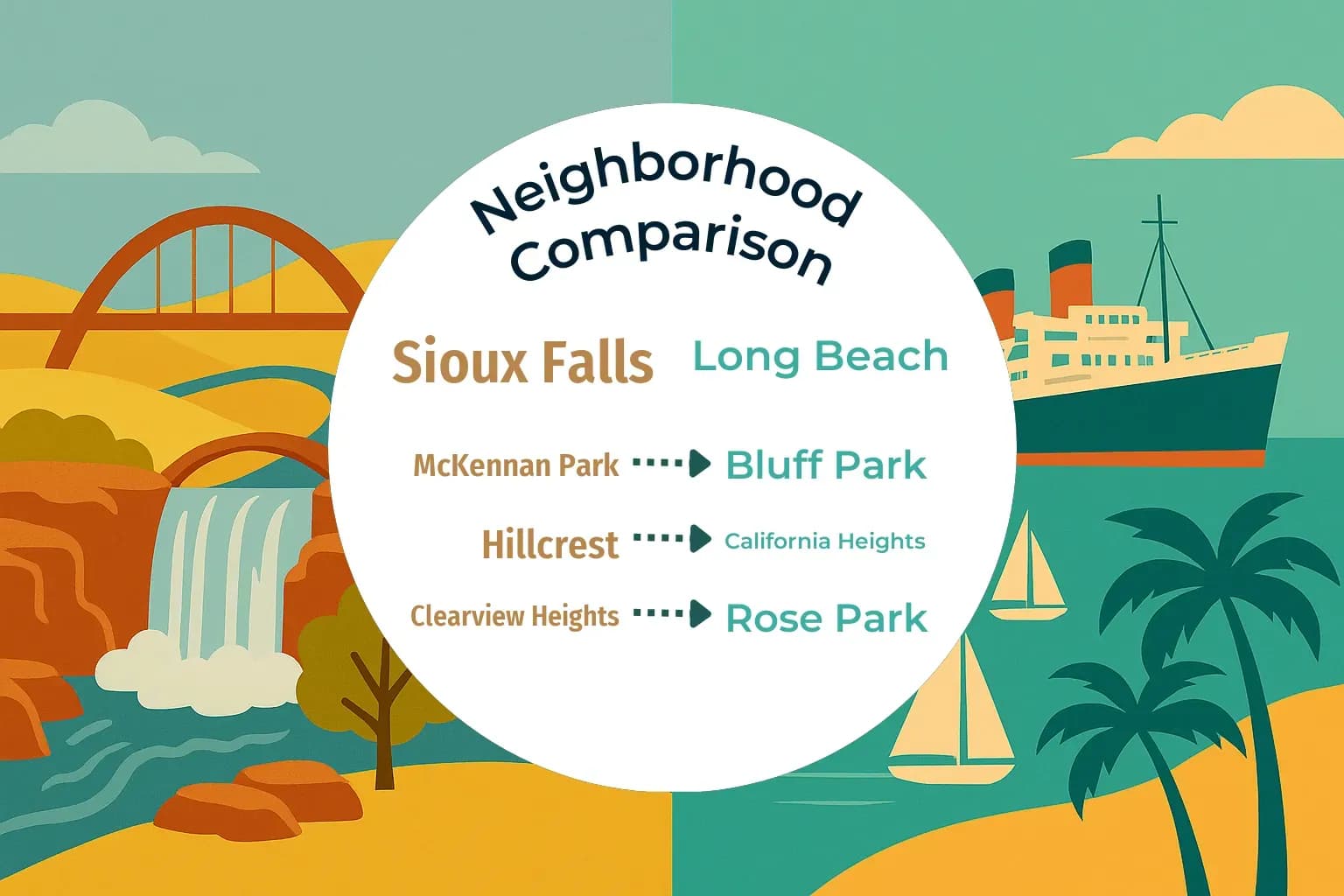 Sioux Falls vs Long Beach Neighborhood Comparison