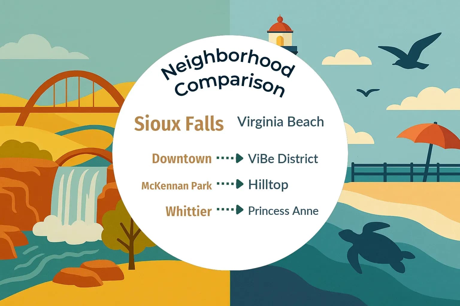 Sioux Falls vs Virginia Beach Neighborhood Comparison