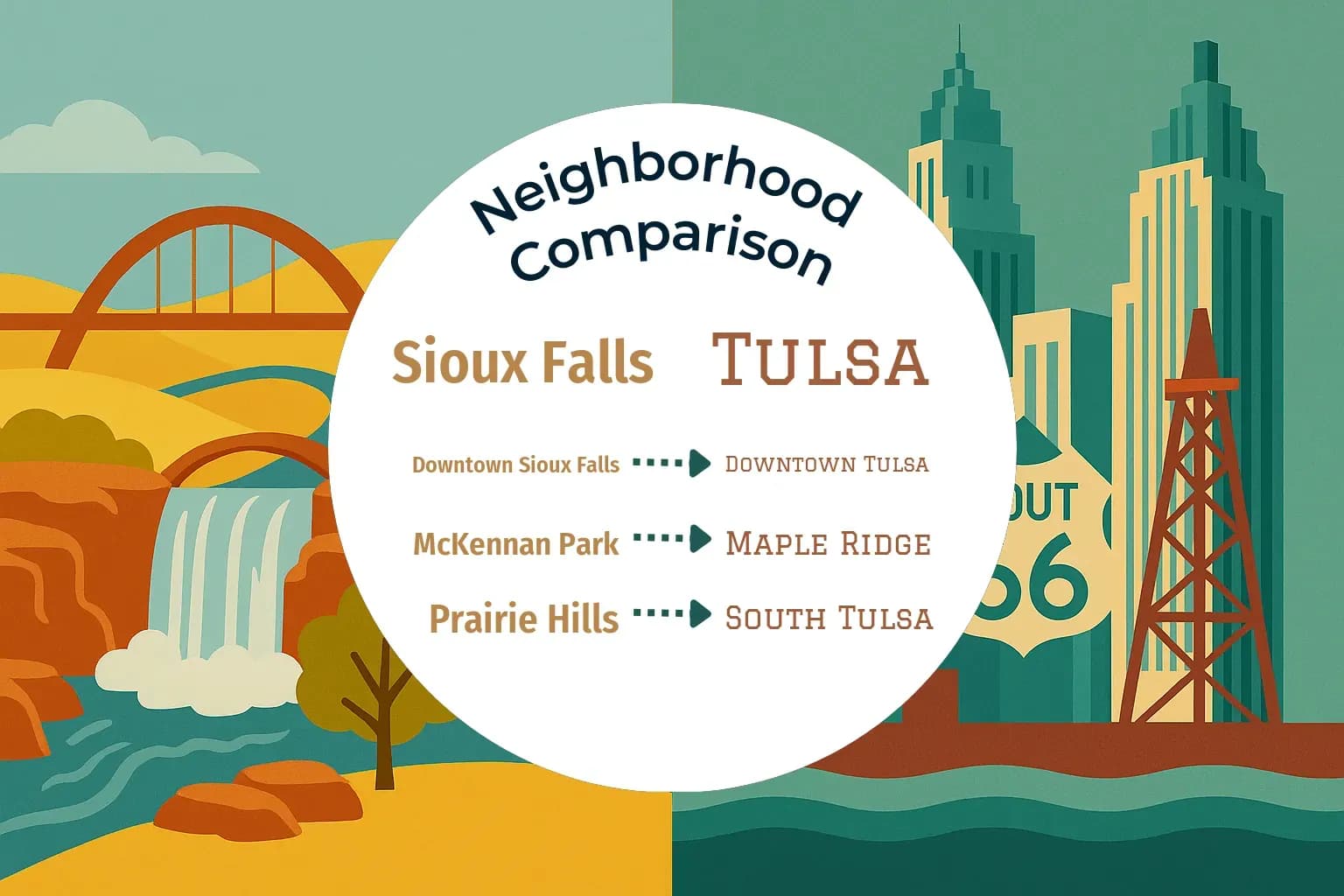 Sioux Falls vs Tulsa Neighborhood Comparison