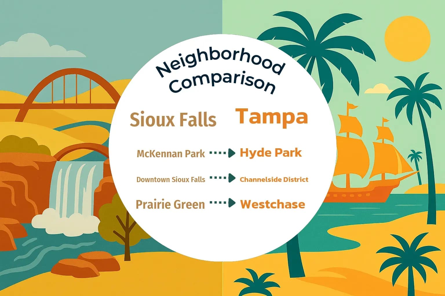 Sioux Falls vs Tampa Neighborhood Comparison