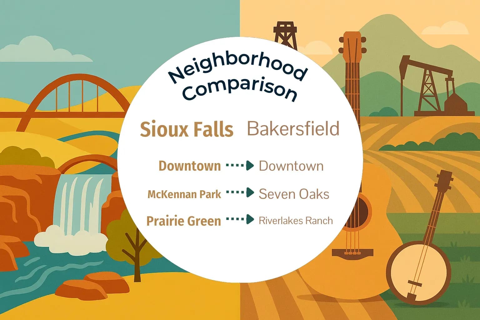 Sioux Falls vs Bakersfield Neighborhood Comparison