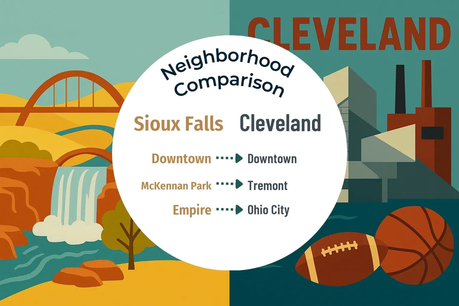 Sioux Falls vs Cleveland Neighborhood Comparison