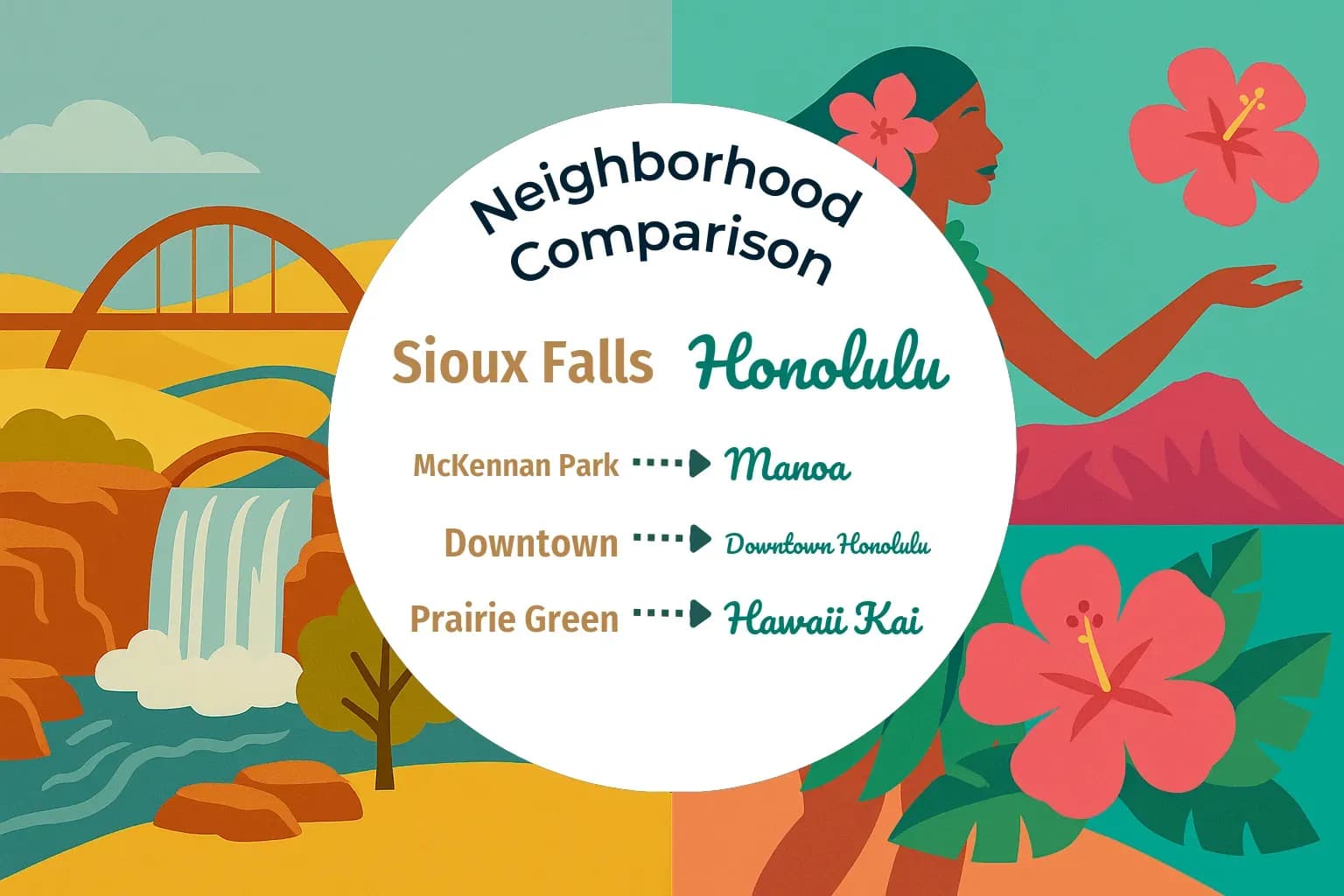 Sioux Falls vs Honolulu Neighborhood Comparison