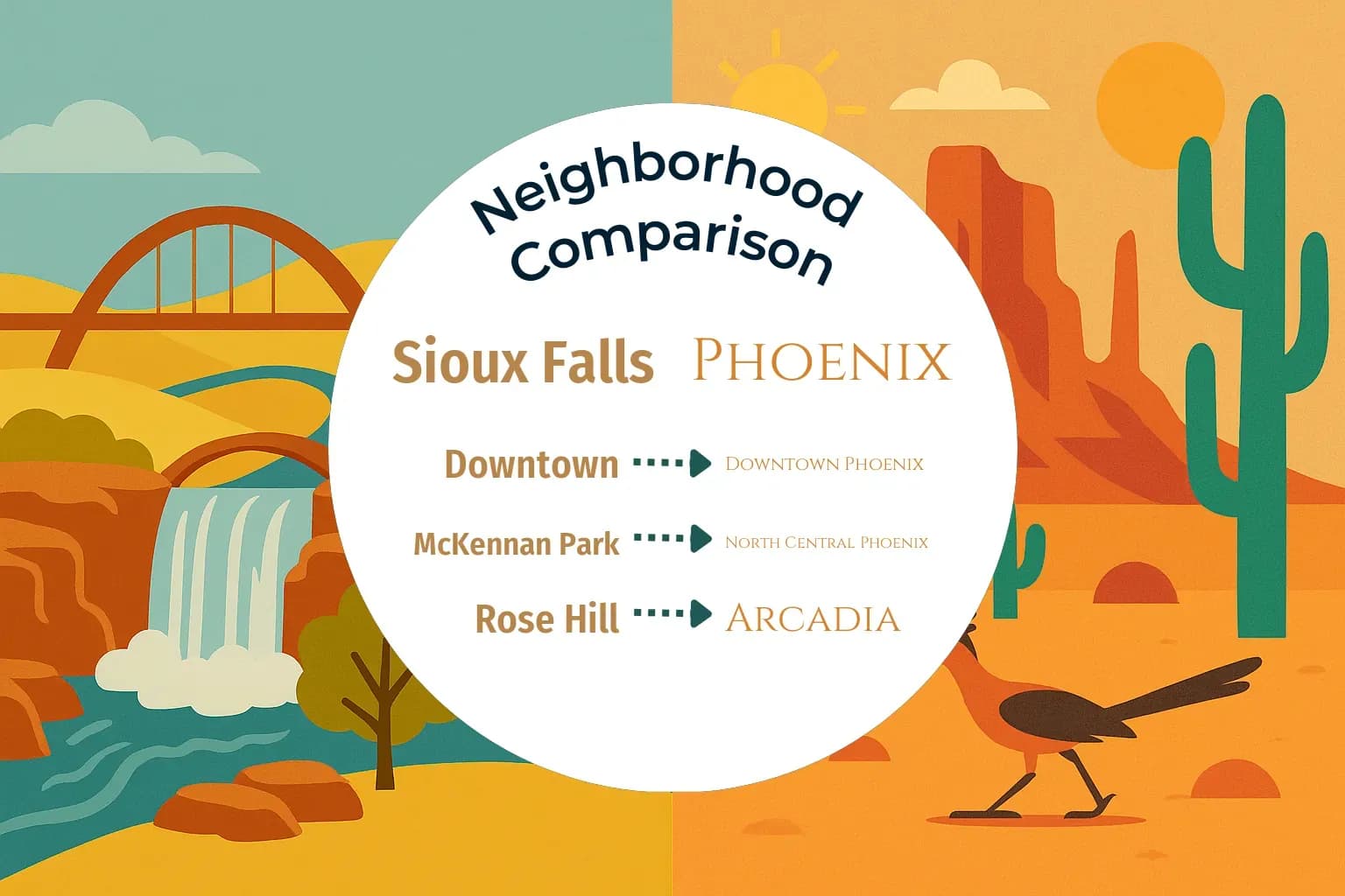 Sioux Falls vs Phoenix Neighborhood Comparison