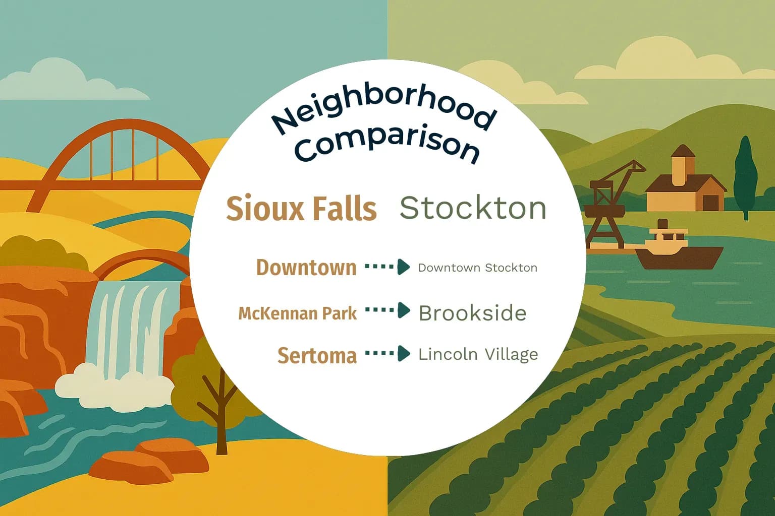 Sioux Falls vs Stockton Neighborhood Comparison