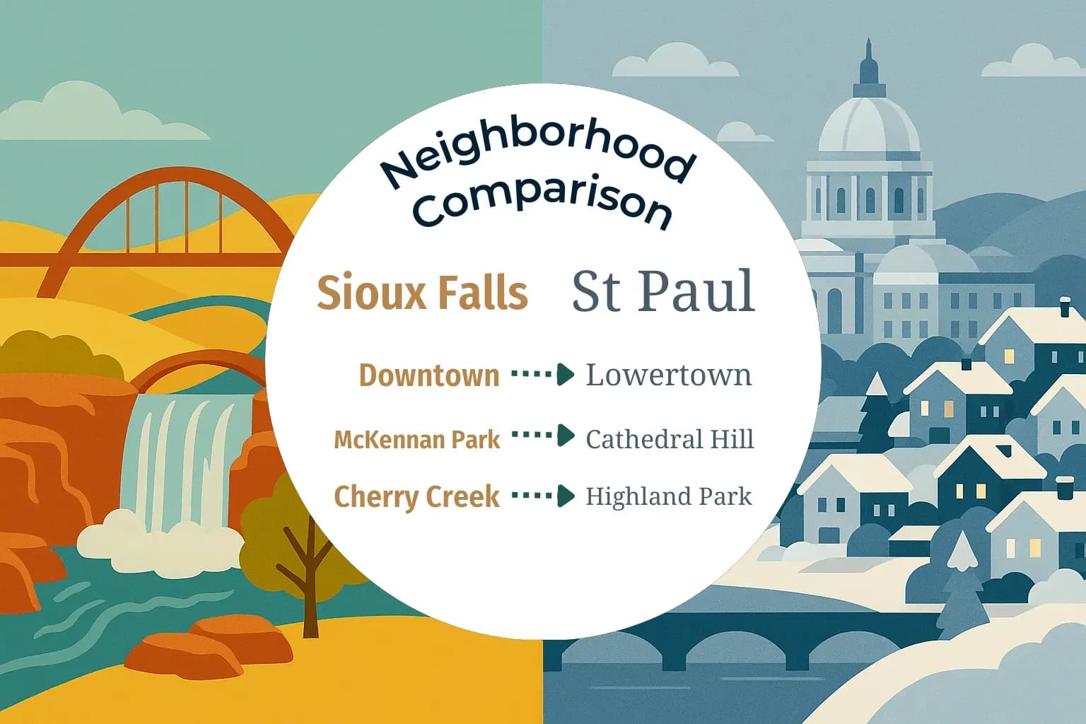 Sioux Falls vs St. Paul Neighborhood Comparison