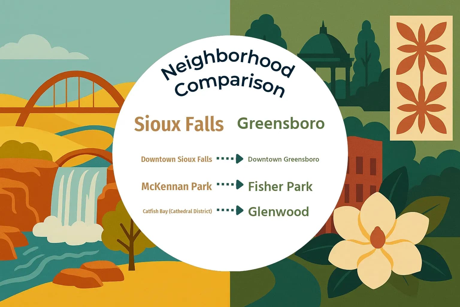 Sioux Falls vs Greensboro Neighborhood Comparison