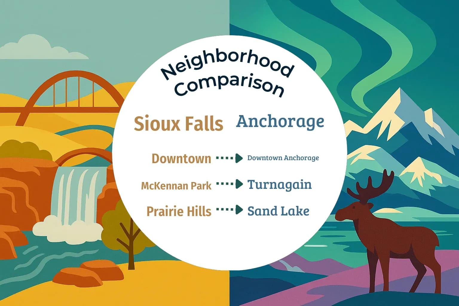 Sioux Falls vs Anchorage Neighborhood Comparison