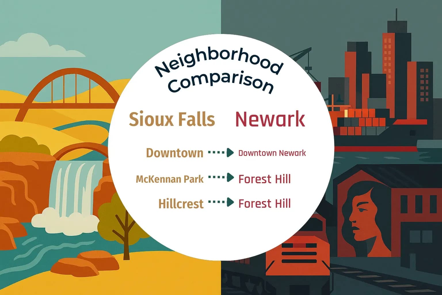 Sioux Falls vs Newark Neighborhood Comparison