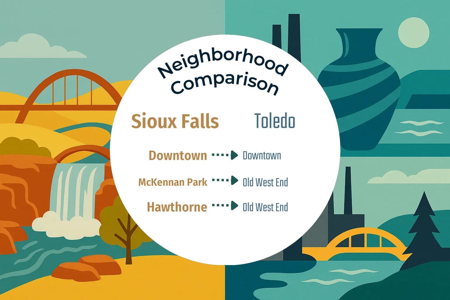 Sioux Falls vs Toledo Neighborhood Comparison