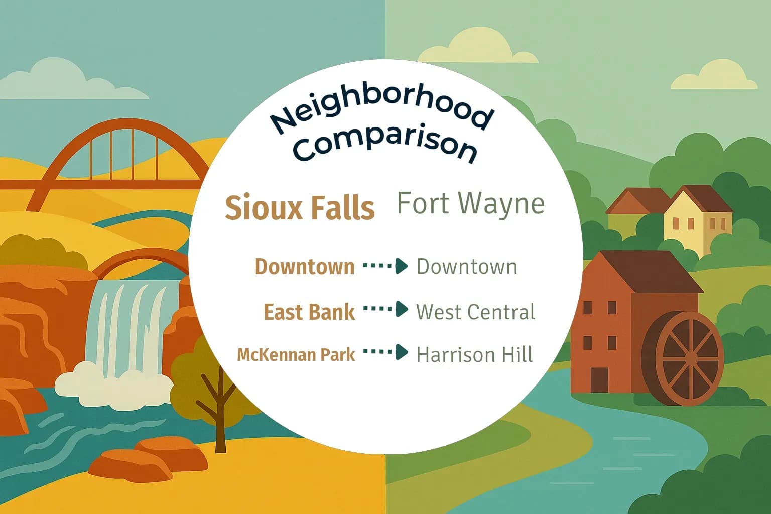 Sioux Falls vs Fort Wayne Neighborhood Comparison
