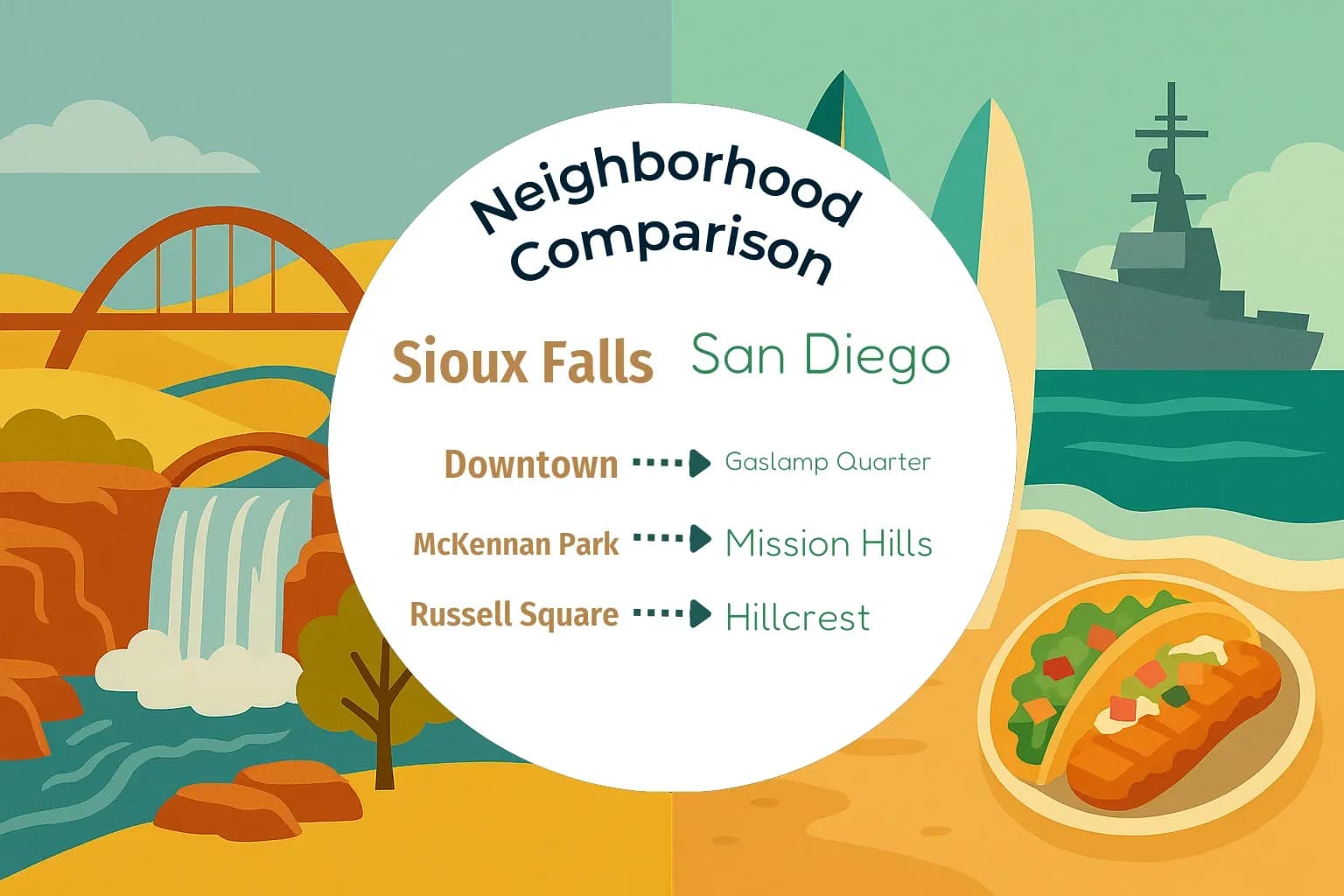 Sioux Falls vs San Diego Neighborhood Comparison