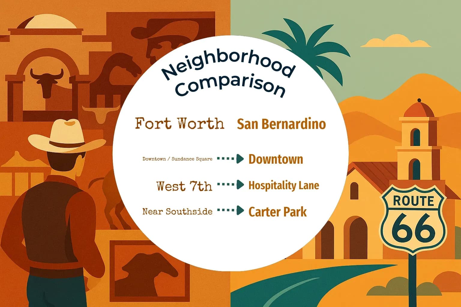 Fort Worth vs San Bernardino Neighborhood Comparison