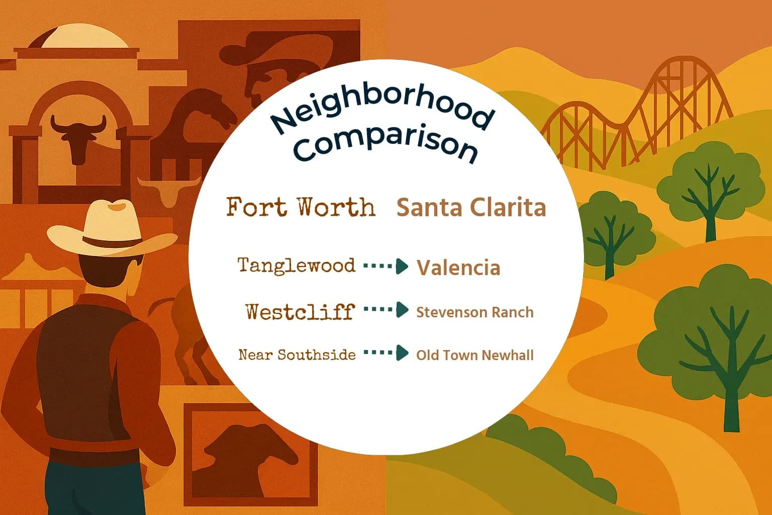 Fort Worth vs Santa Clarita Neighborhood Comparison
