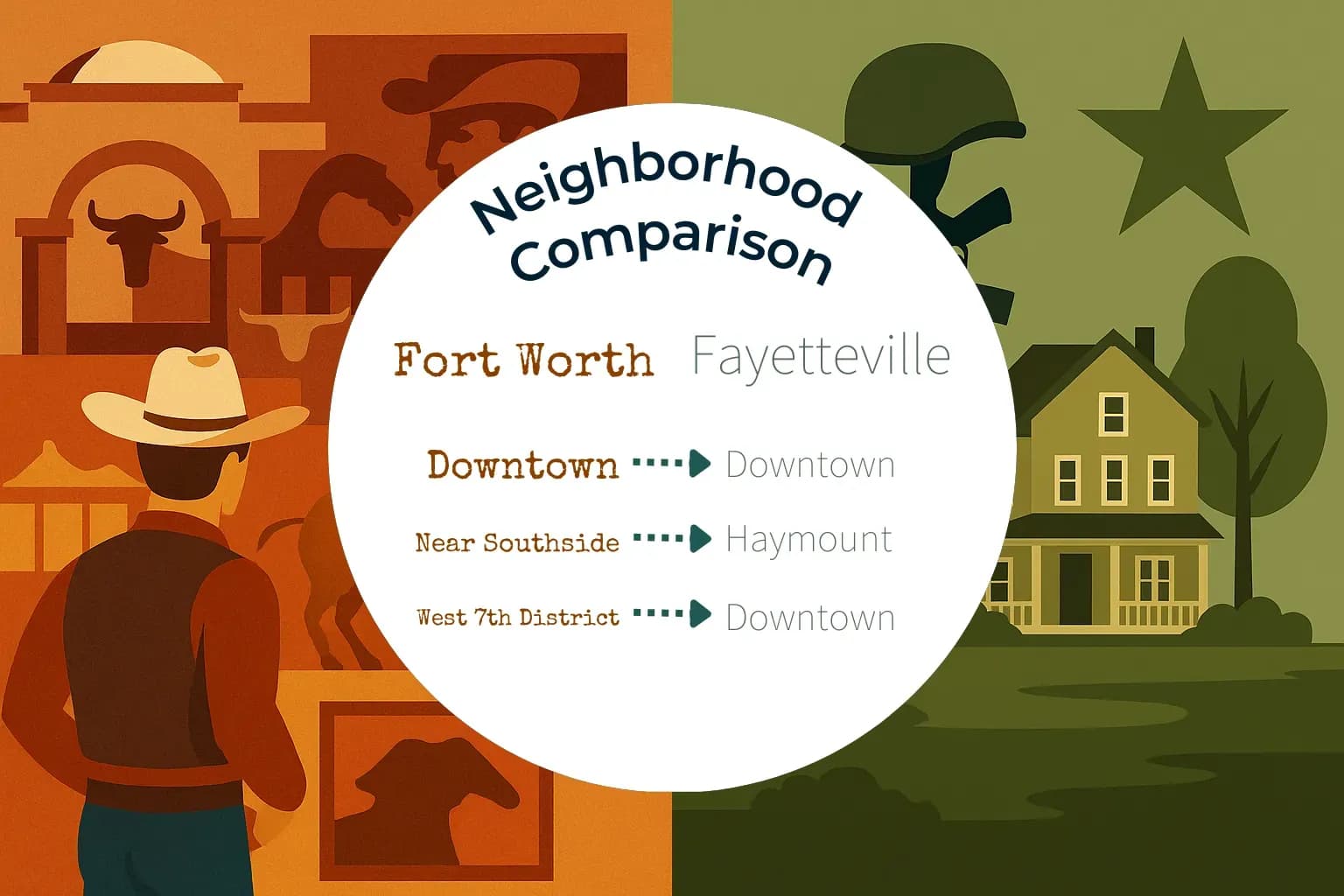 Fort Worth vs Fayetteville Neighborhood Comparison