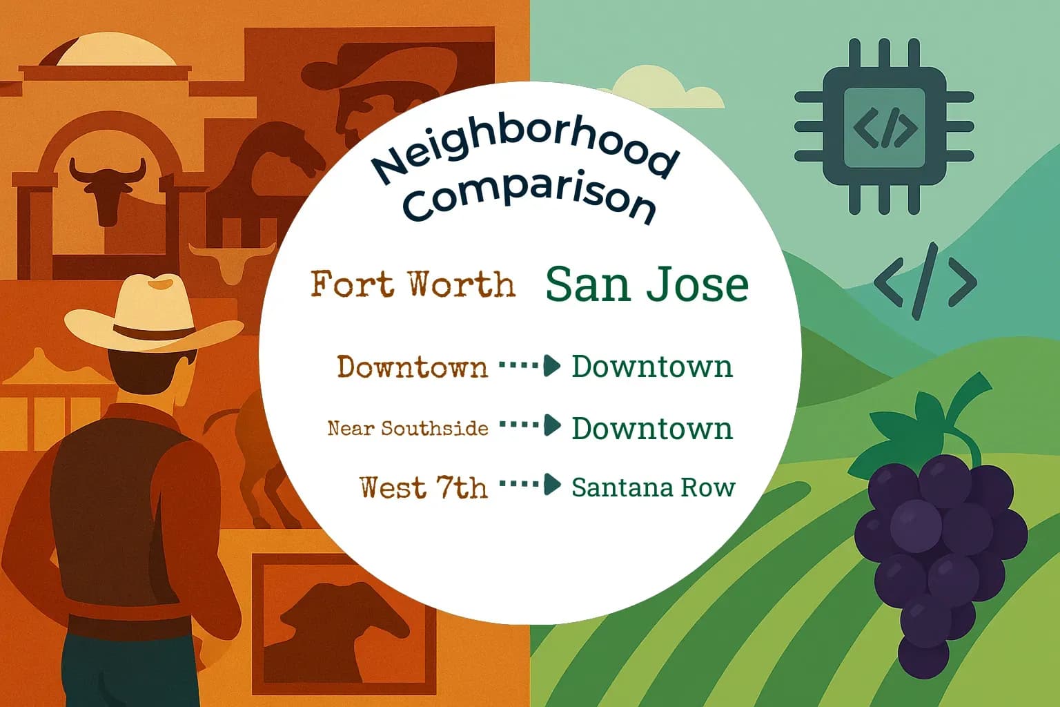 Fort Worth vs San Jose Neighborhood Comparison