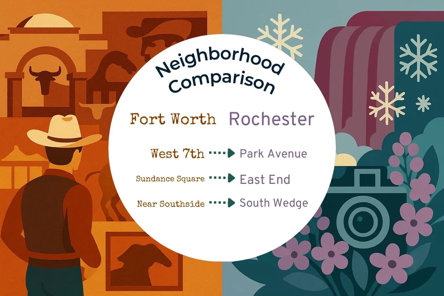 Fort Worth vs Rochester Neighborhood Comparison