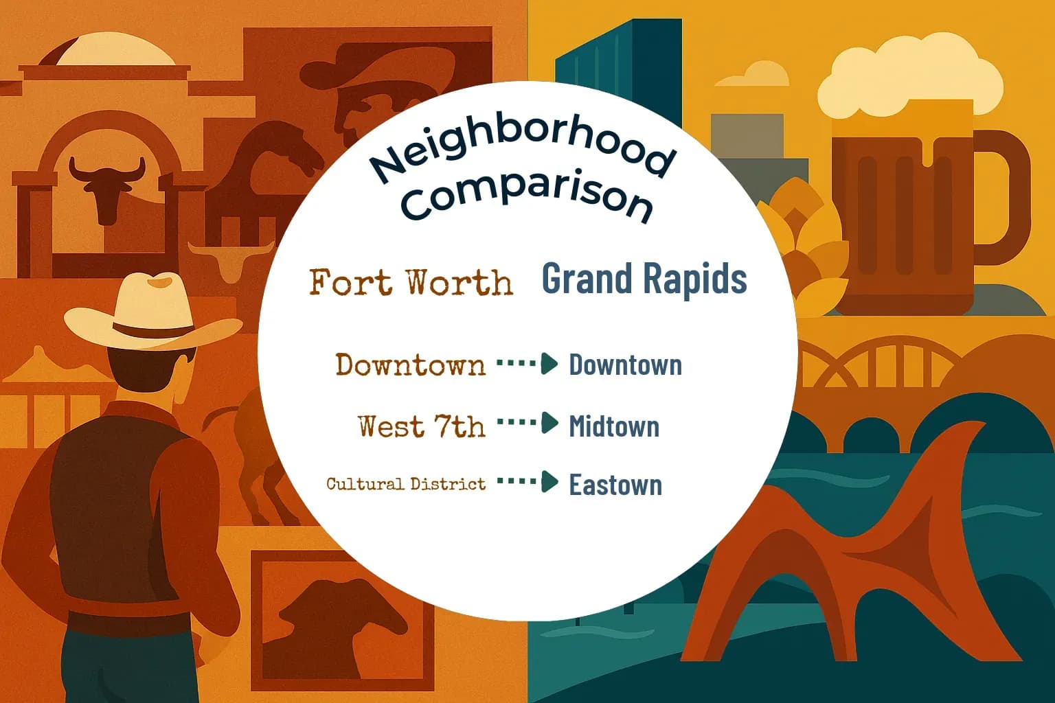 Fort Worth vs Grand Rapids Neighborhood Comparison