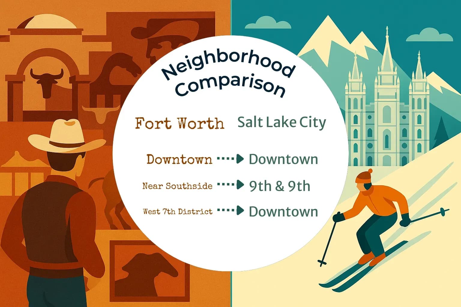 Fort Worth vs Salt Lake City Neighborhood Comparison
