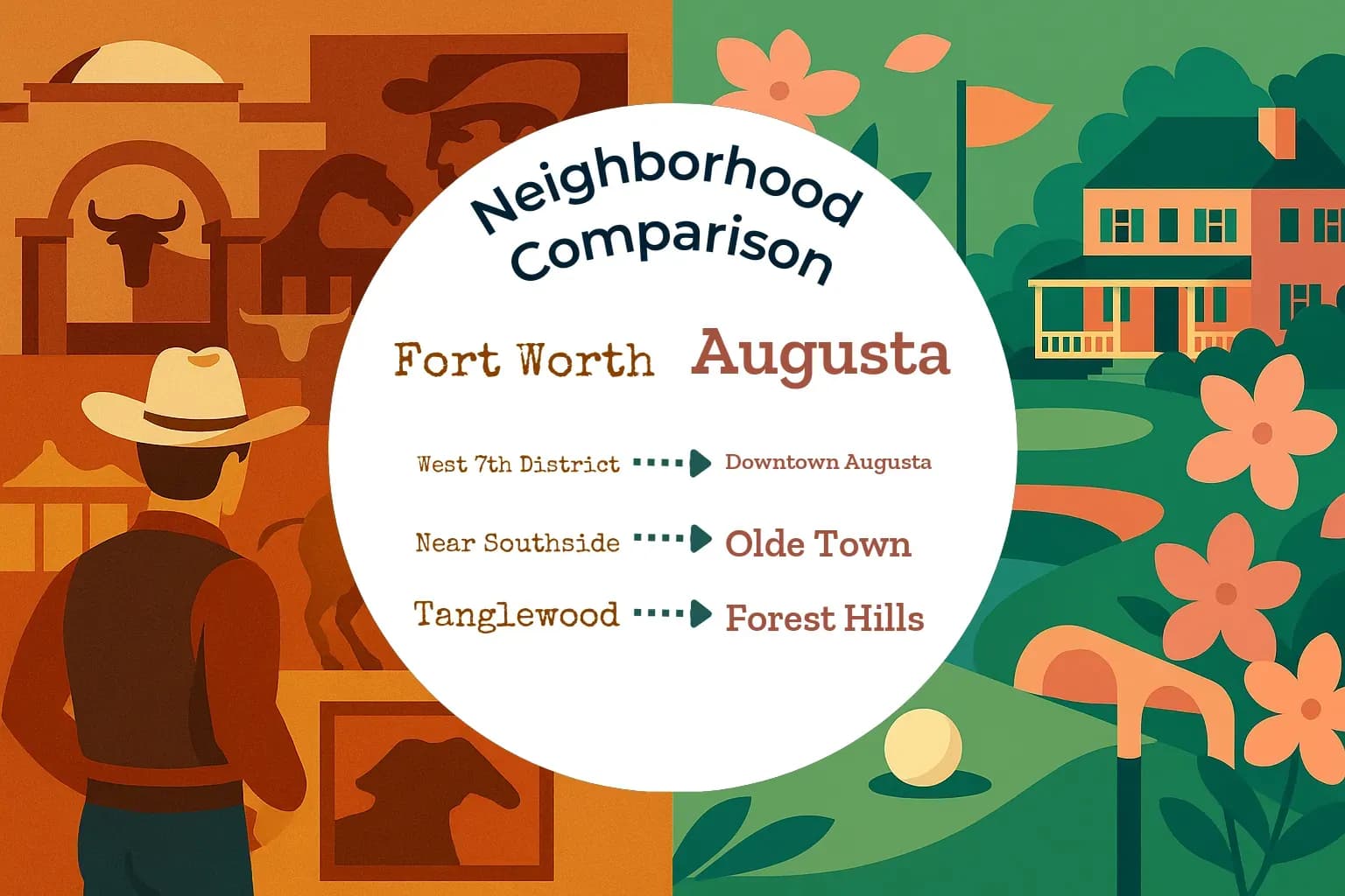Fort Worth vs Augusta Neighborhood Comparison