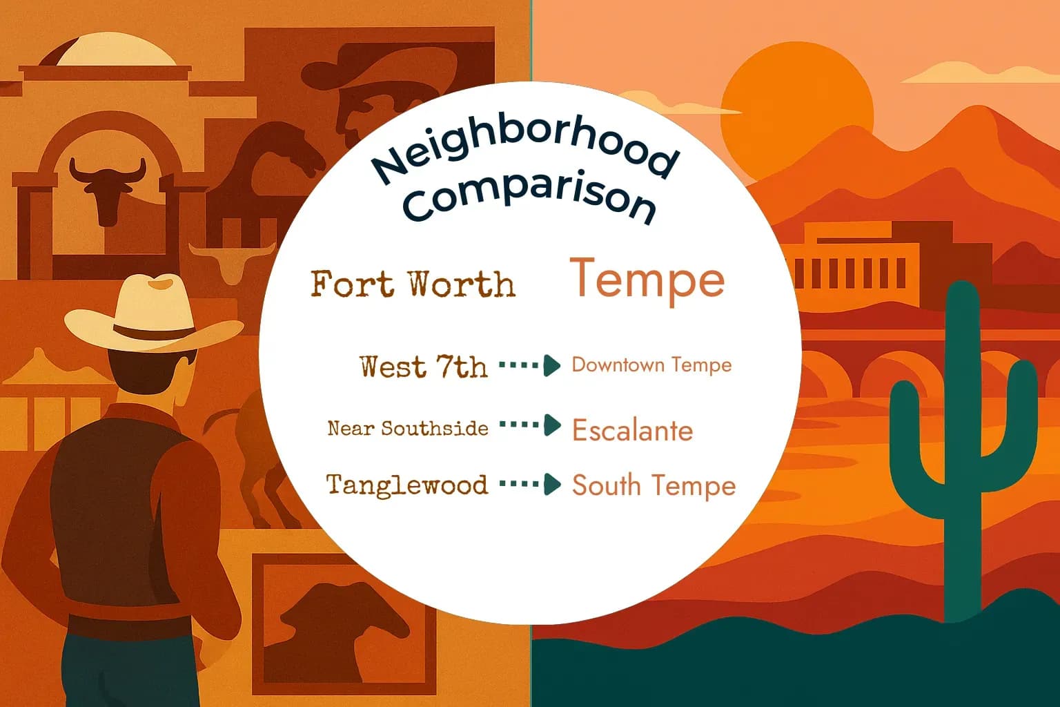 Fort Worth vs Tempe Neighborhood Comparison