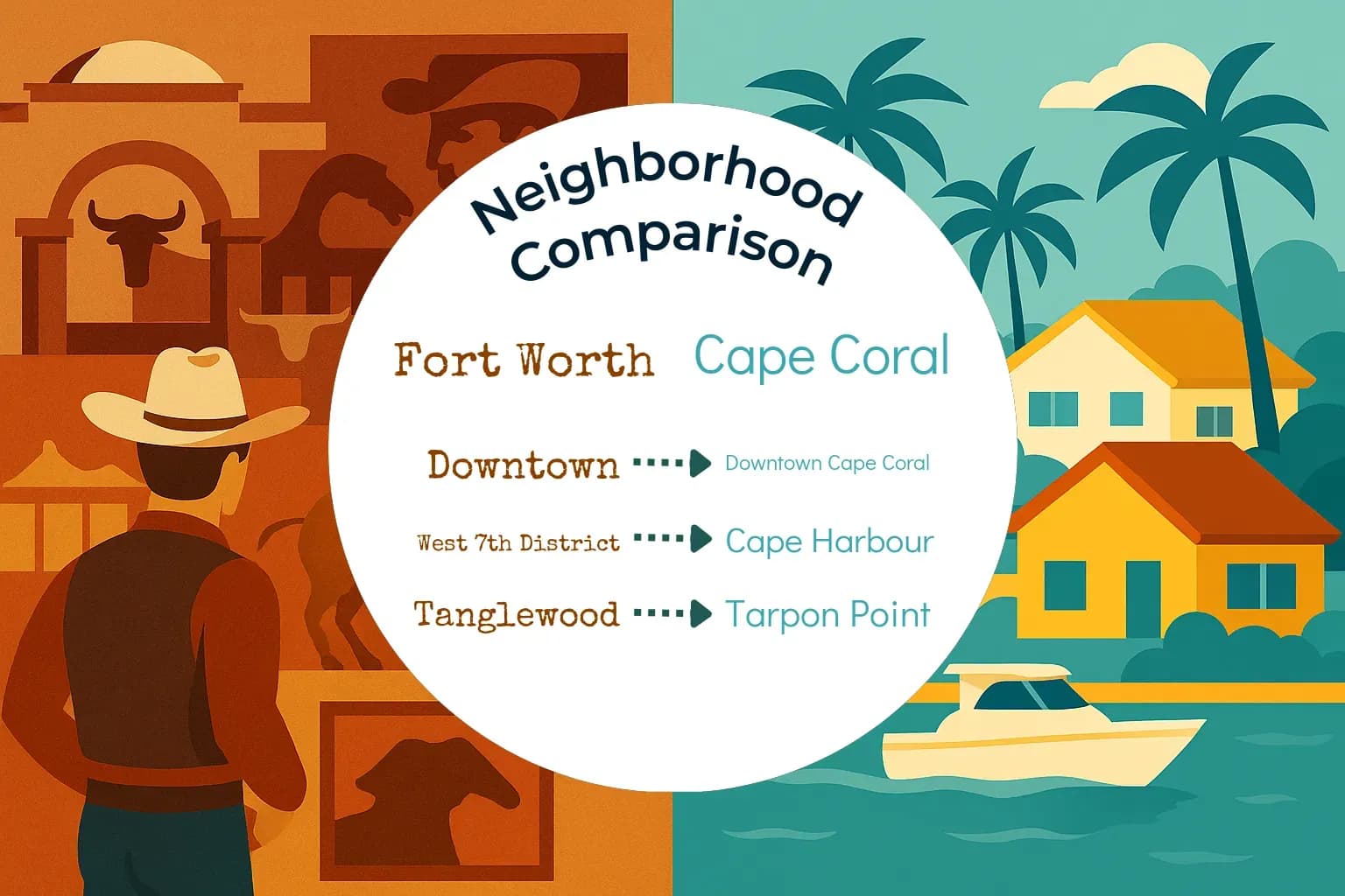 Fort Worth vs Cape Coral Neighborhood Comparison