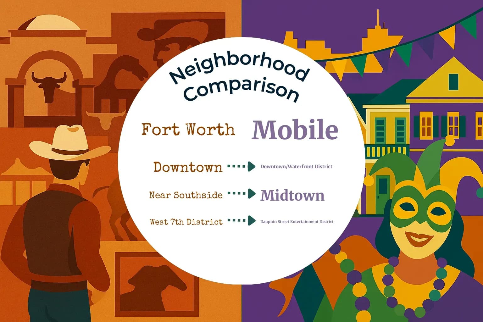 Fort Worth vs Mobile Neighborhood Comparison