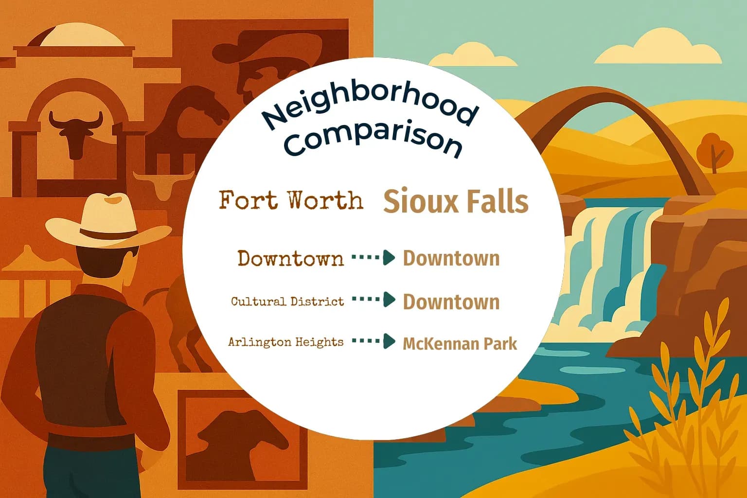 Fort Worth vs Sioux Falls Neighborhood Comparison