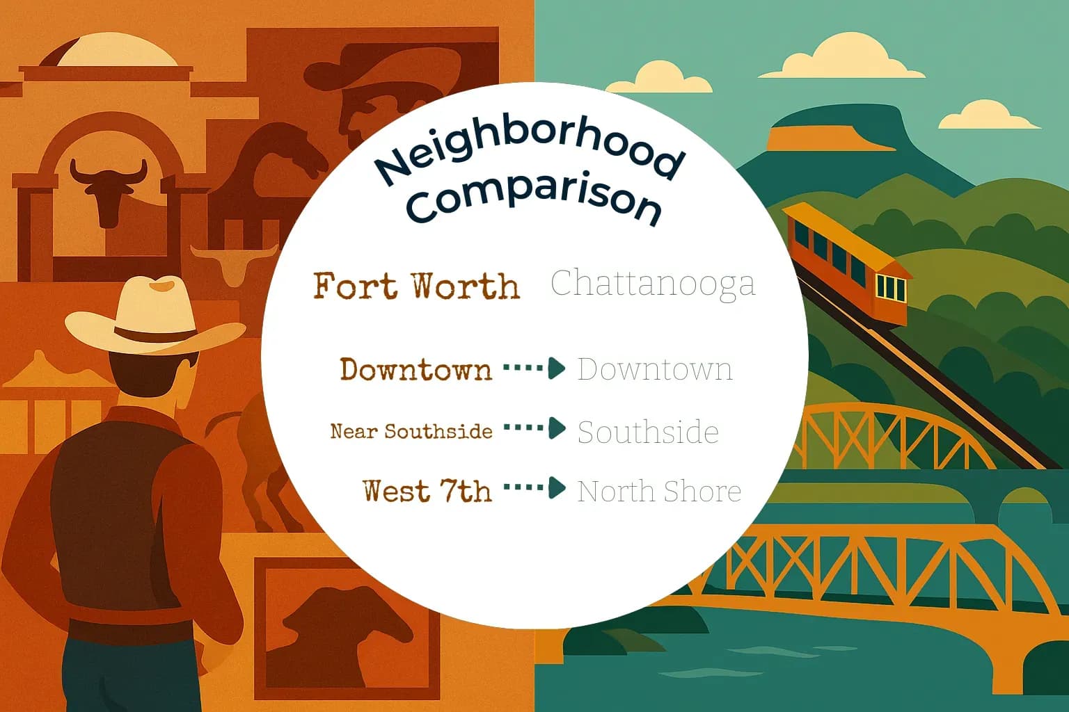 Fort Worth vs Chattanooga Neighborhood Comparison