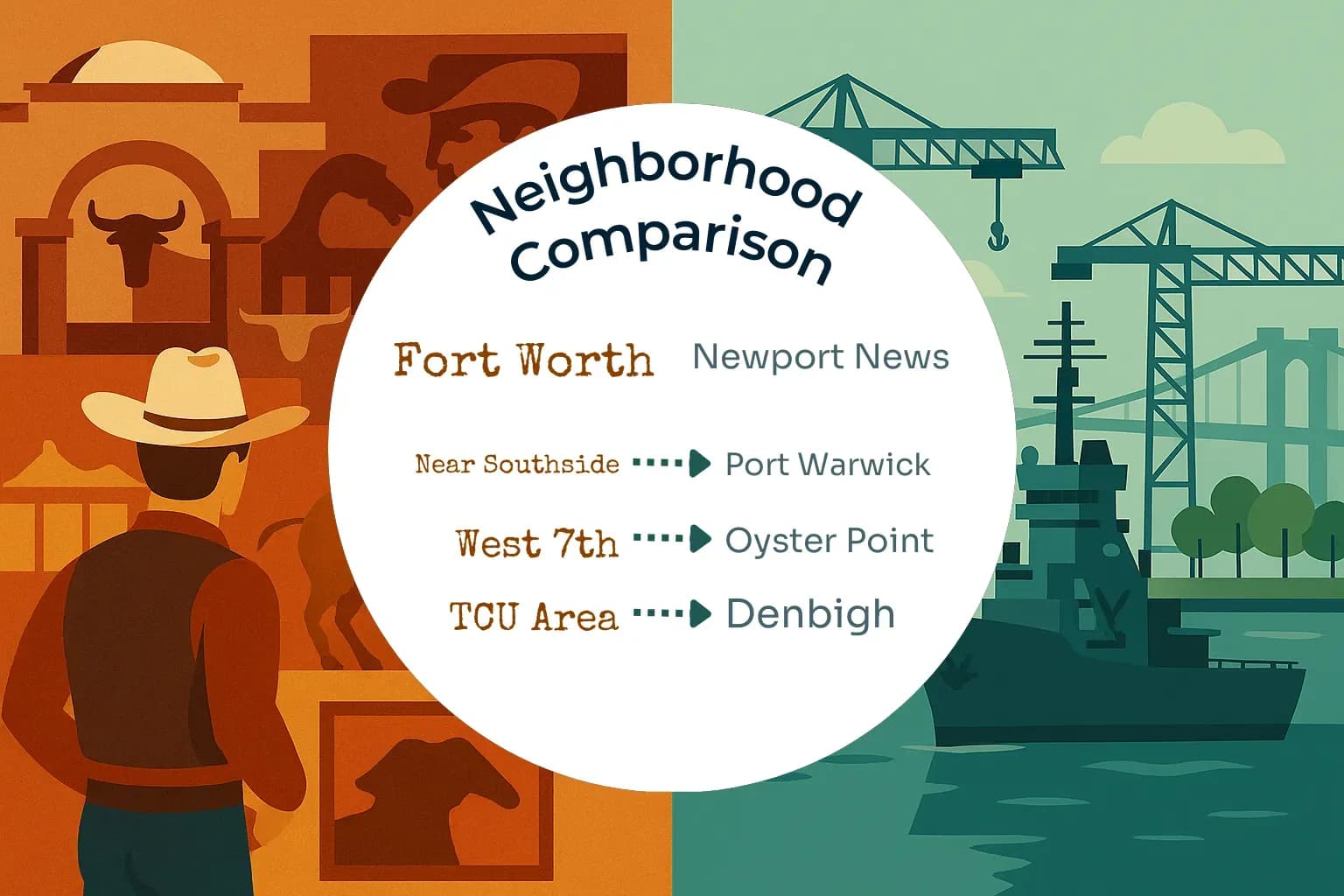 Fort Worth vs Newport News Neighborhood Comparison