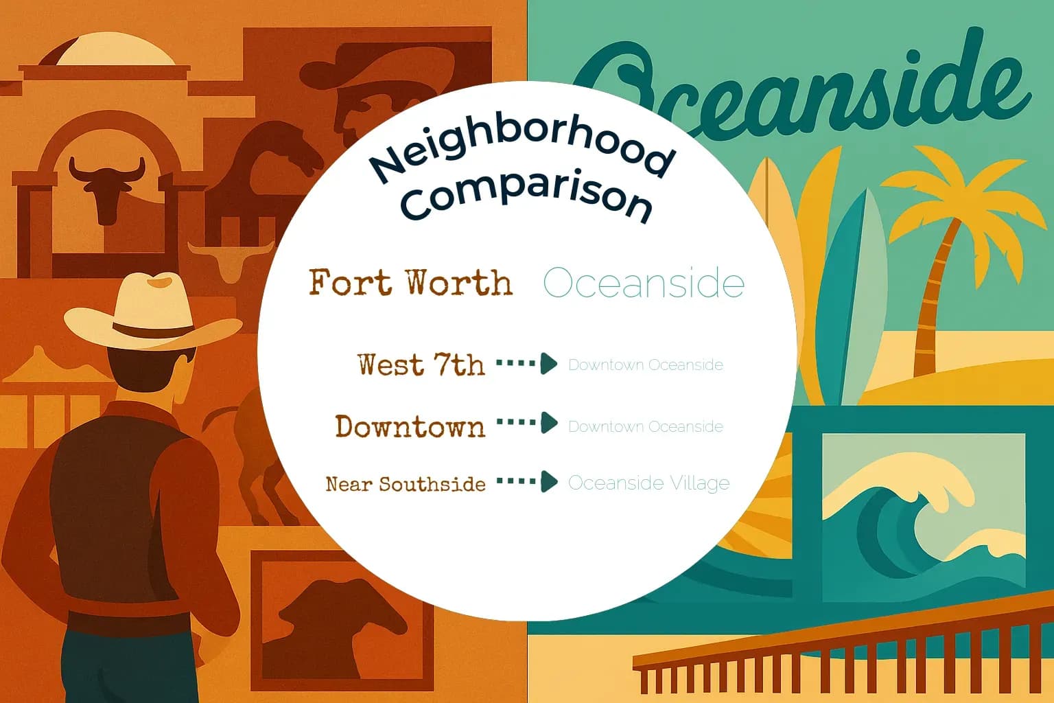 Fort Worth vs Oceanside Neighborhood Comparison