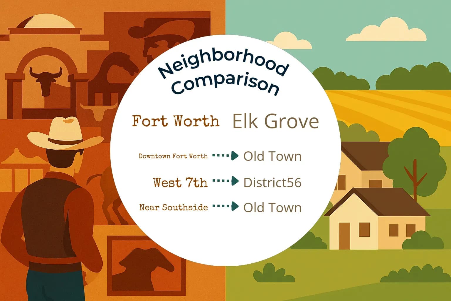 Fort Worth vs Elk Grove Neighborhood Comparison