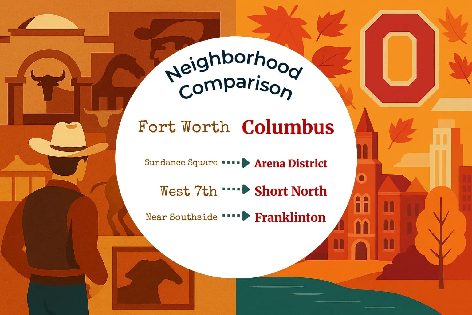 Fort Worth vs Columbus Neighborhood Comparison