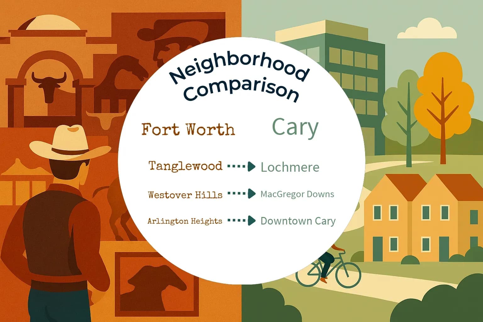 Fort Worth vs Cary Neighborhood Comparison