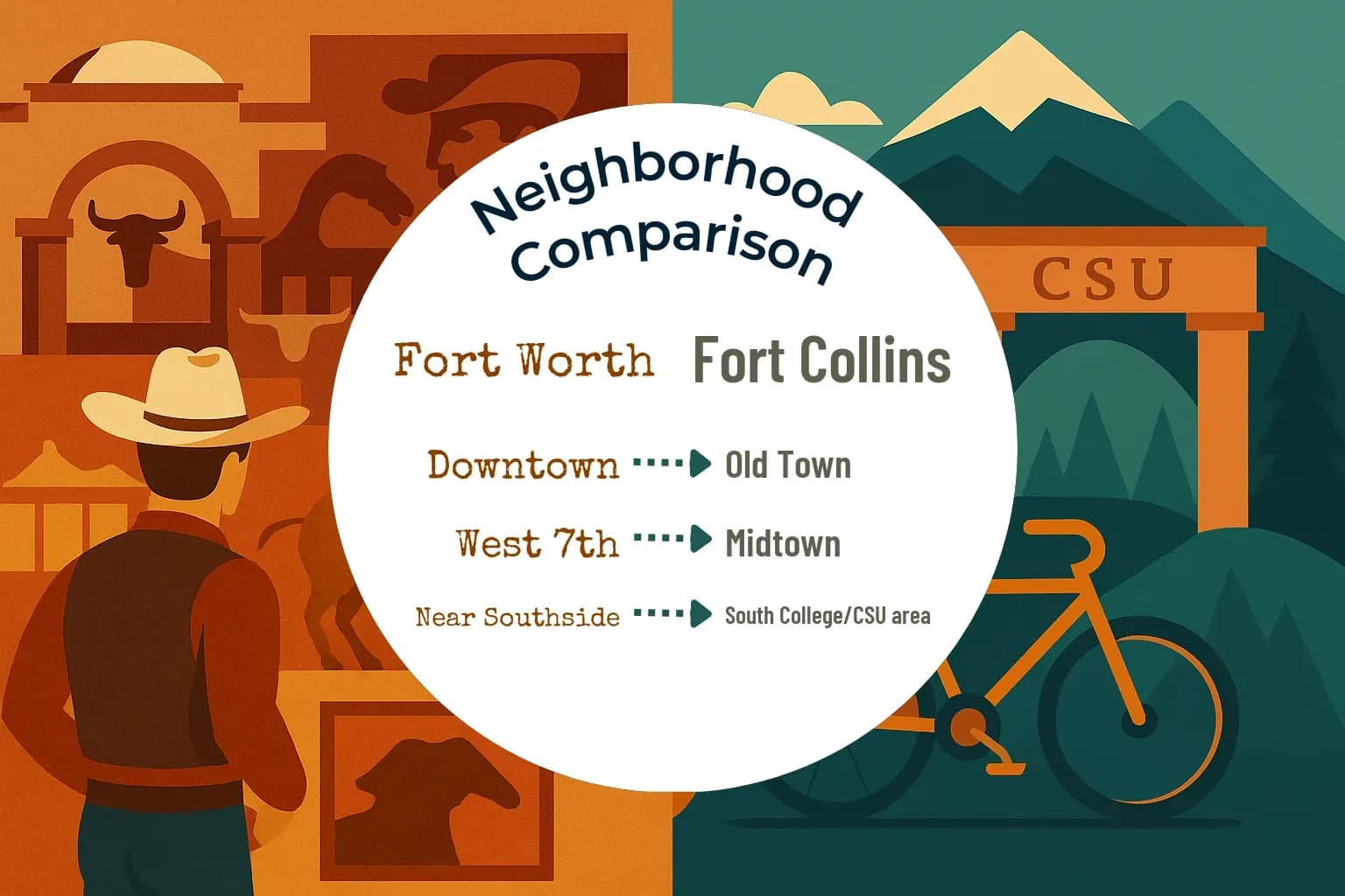 Fort Worth vs Fort Collins Neighborhood Comparison