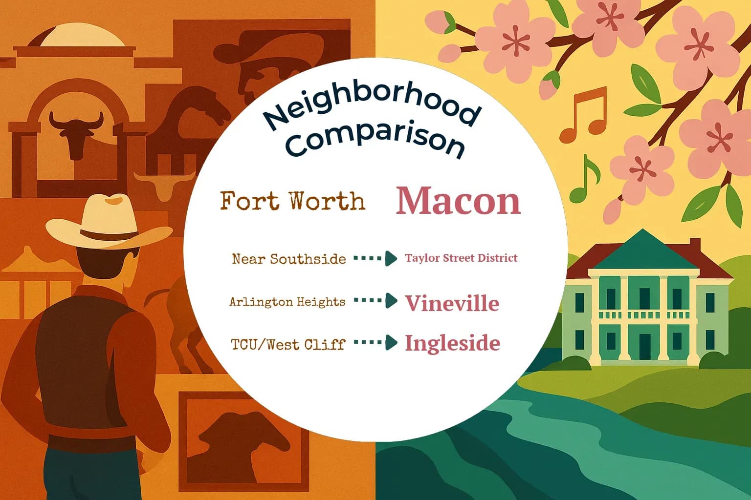 Fort Worth vs Macon Neighborhood Comparison