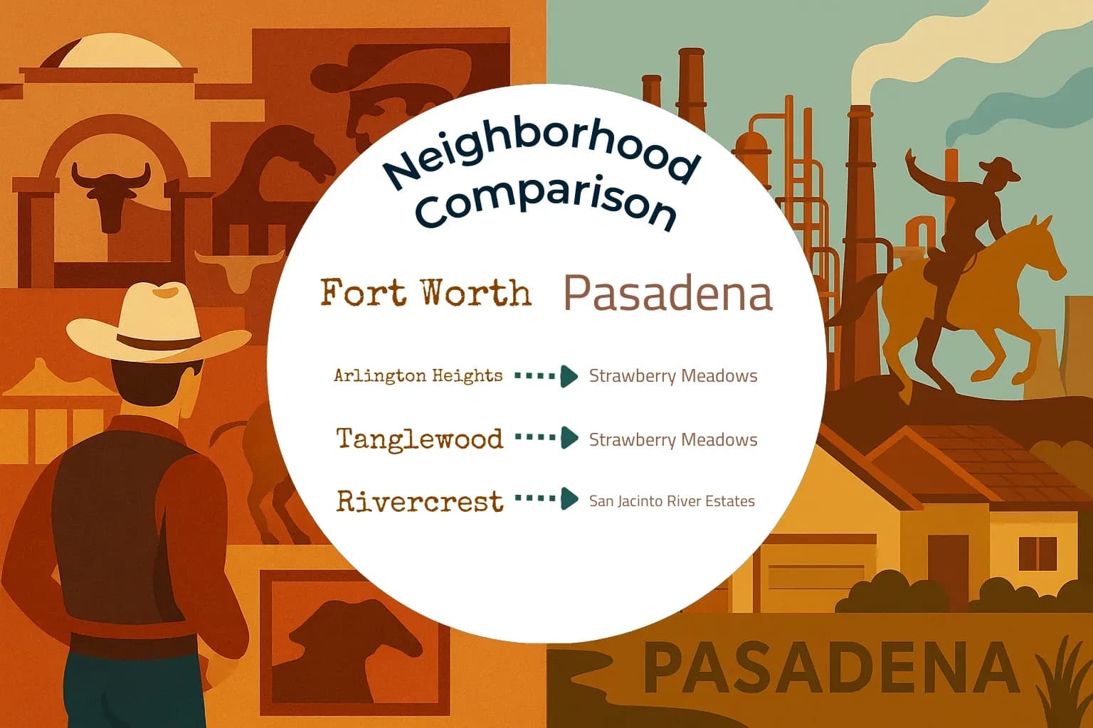 Fort Worth vs Pasadena Neighborhood Comparison