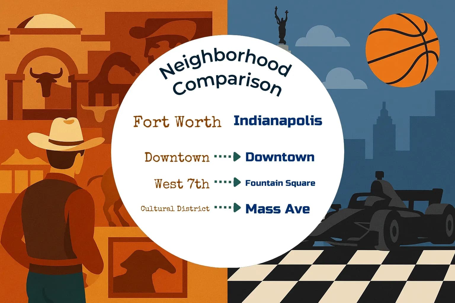 Fort Worth vs Indianapolis Neighborhood Comparison