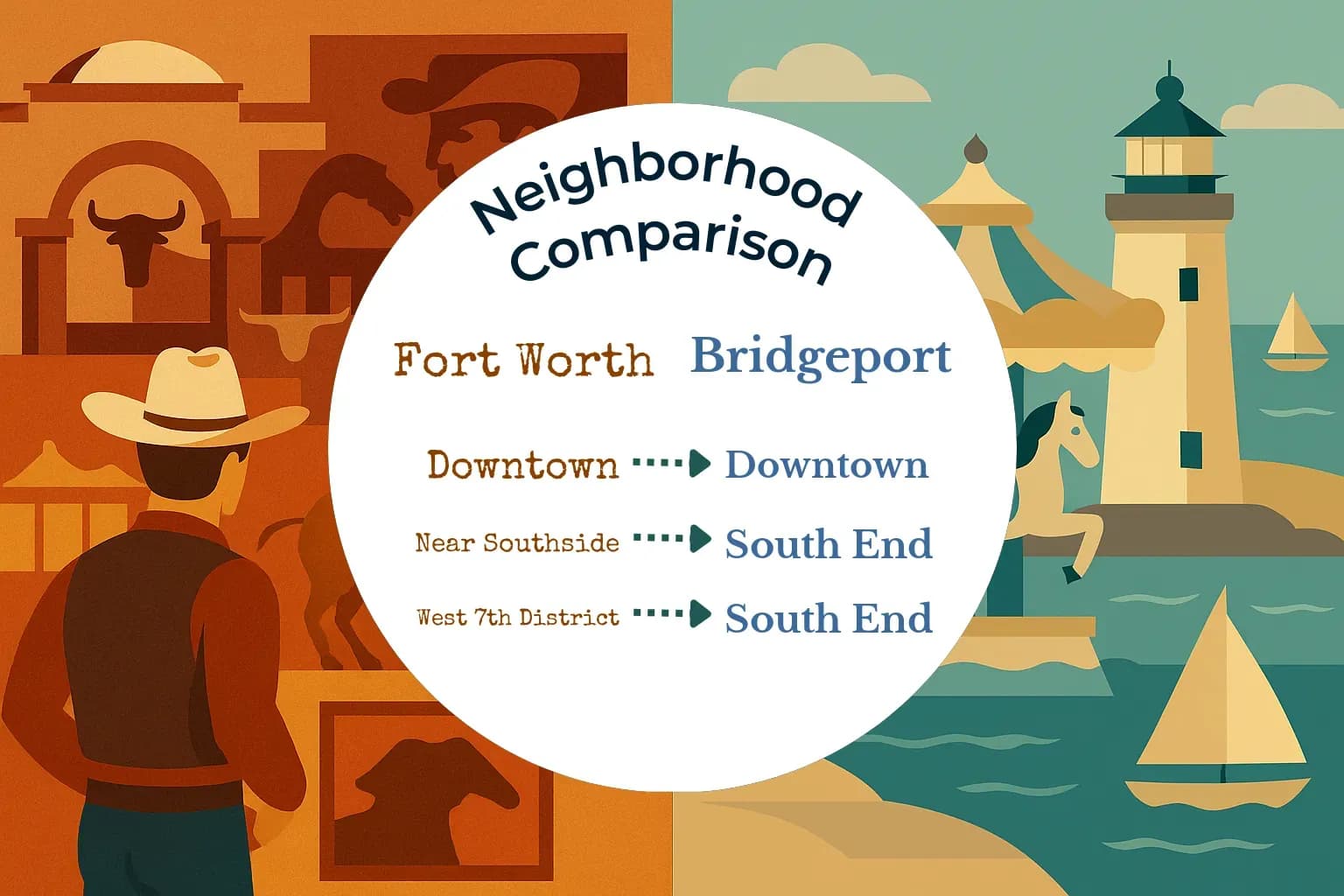 Fort Worth vs Bridgeport Neighborhood Comparison