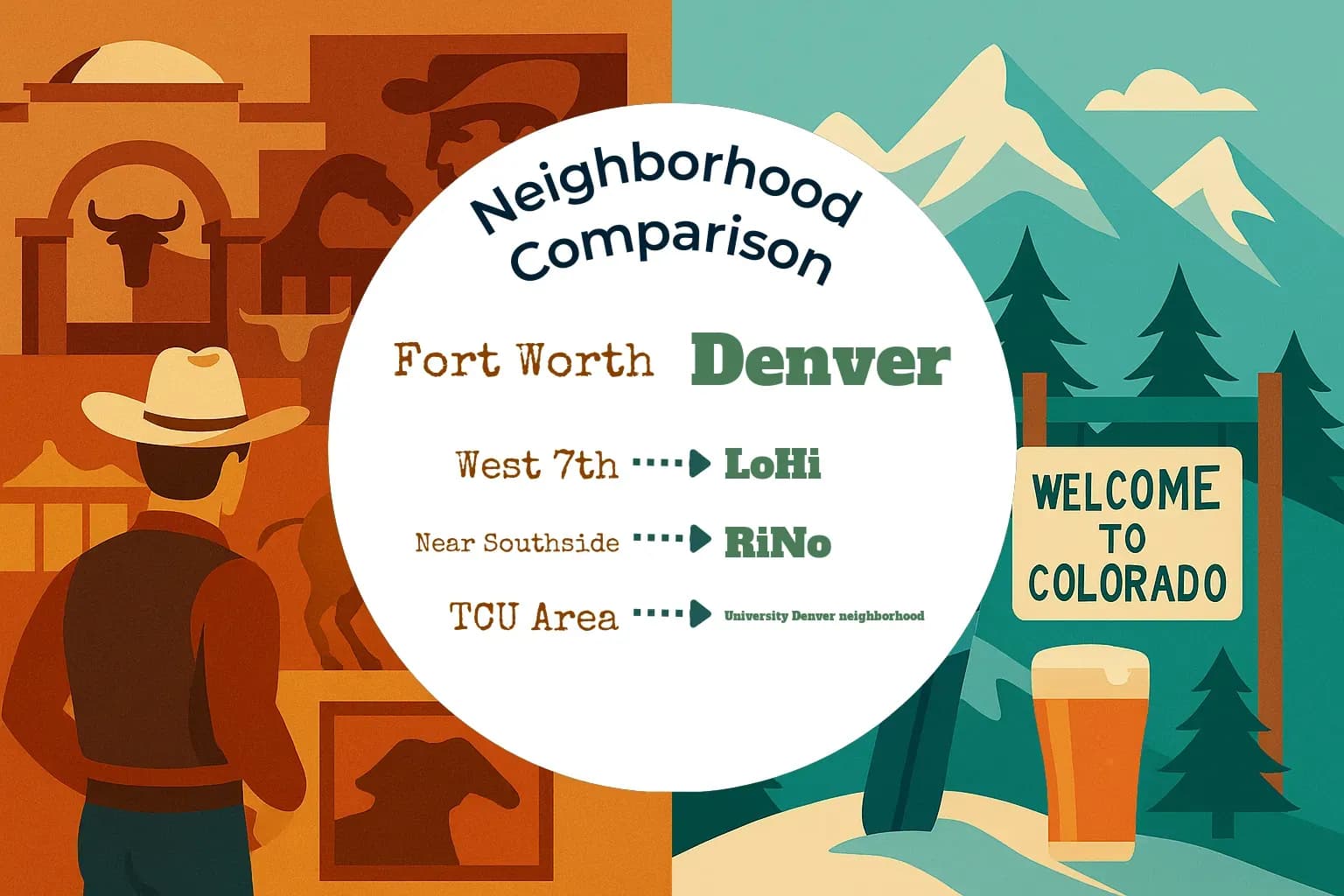 Fort Worth vs Denver Neighborhood Comparison