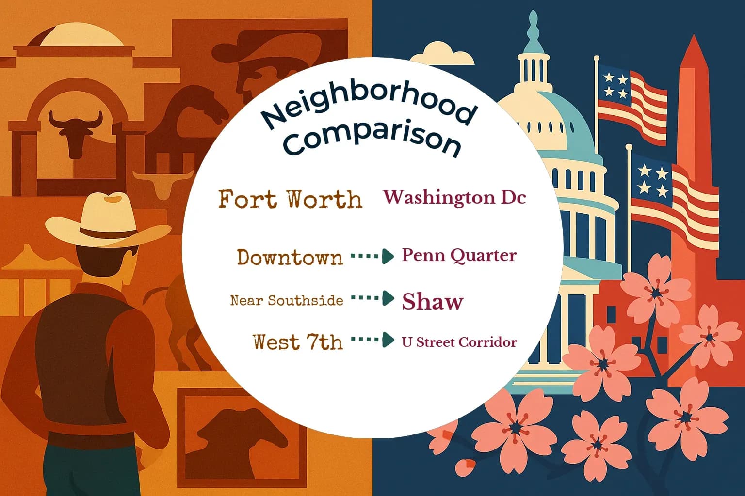 Fort Worth vs Washington DC Neighborhood Comparison