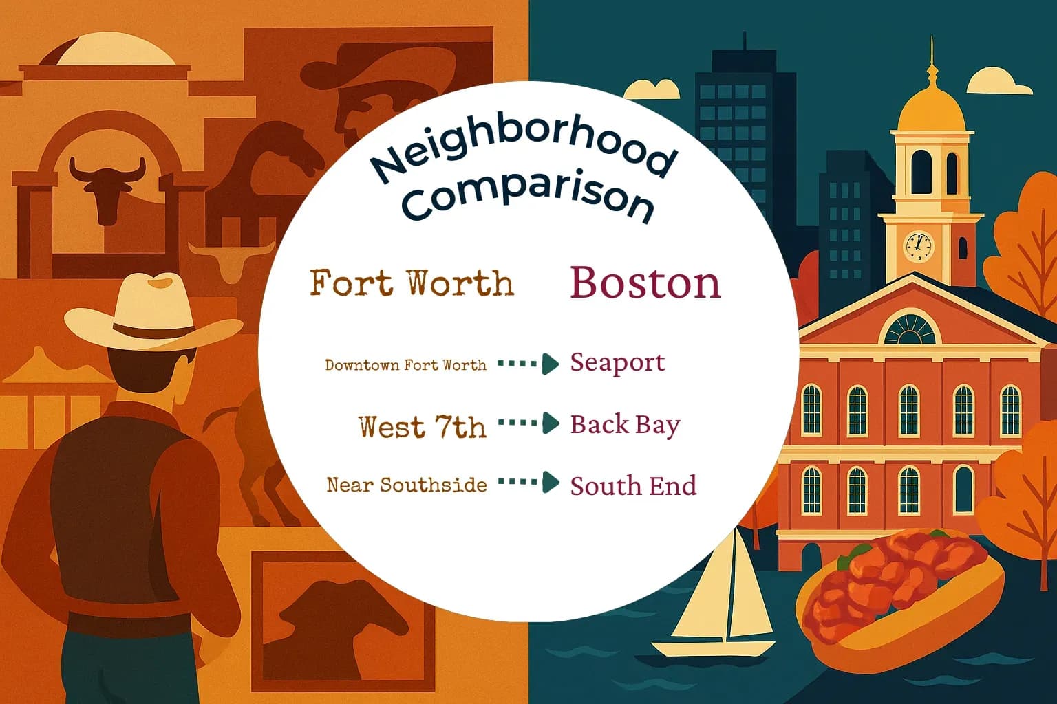 Fort Worth vs Boston Neighborhood Comparison